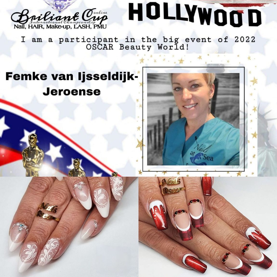 Een vrouw neemt deel aan het grote evenement van 2022 Oscar Beauty World