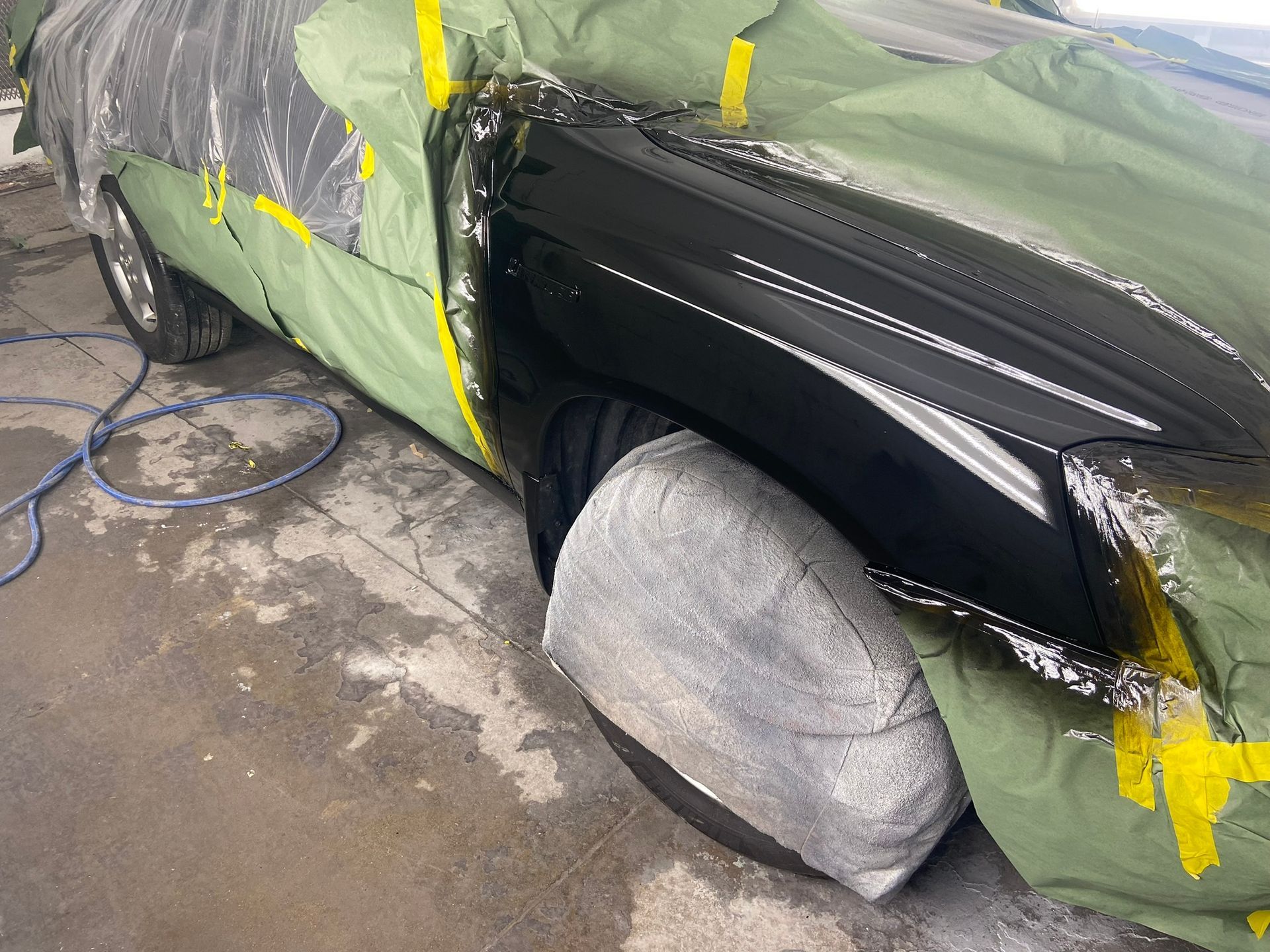 Filling a Dent in a Car Part — Chicago, IL — Ecuamex Autobody Inc.