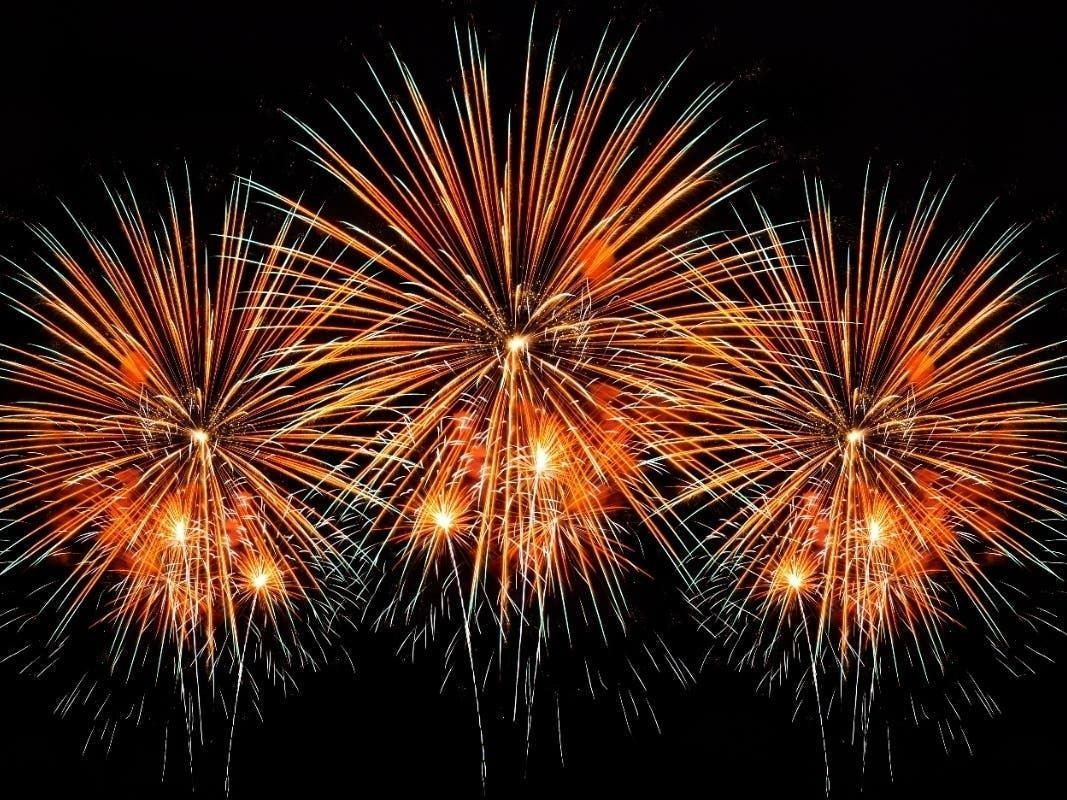 Fireworks Bursting in the Sky