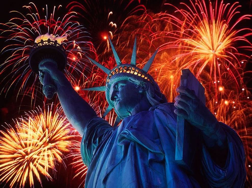 Statue of Liberty Fireworks Display