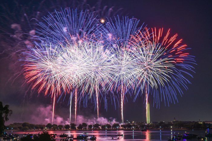 Fireworks Show Display at Night