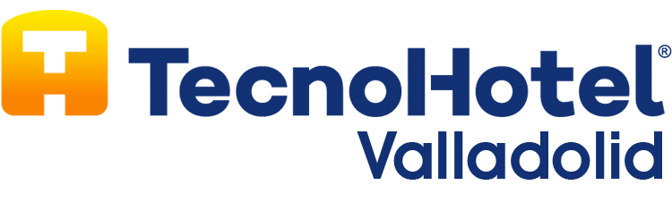 Un logotipo para un hotel llamado tecnohotel valladolid.