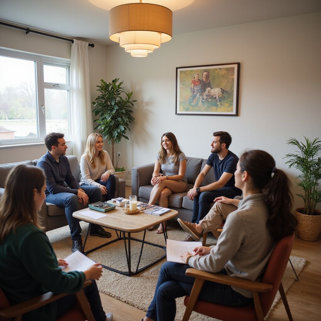 People sitting in a group