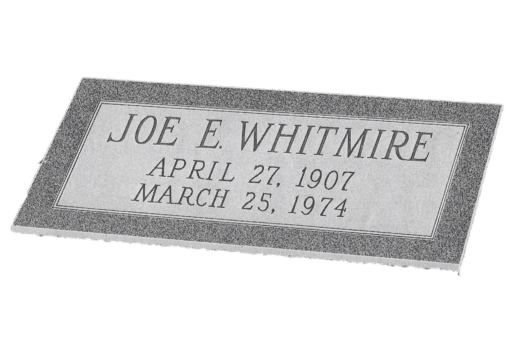 A gravestone for joe e whitmire who died on march 25 1974