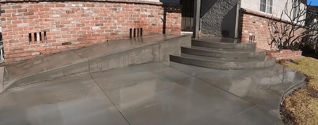 concrete ramp installation