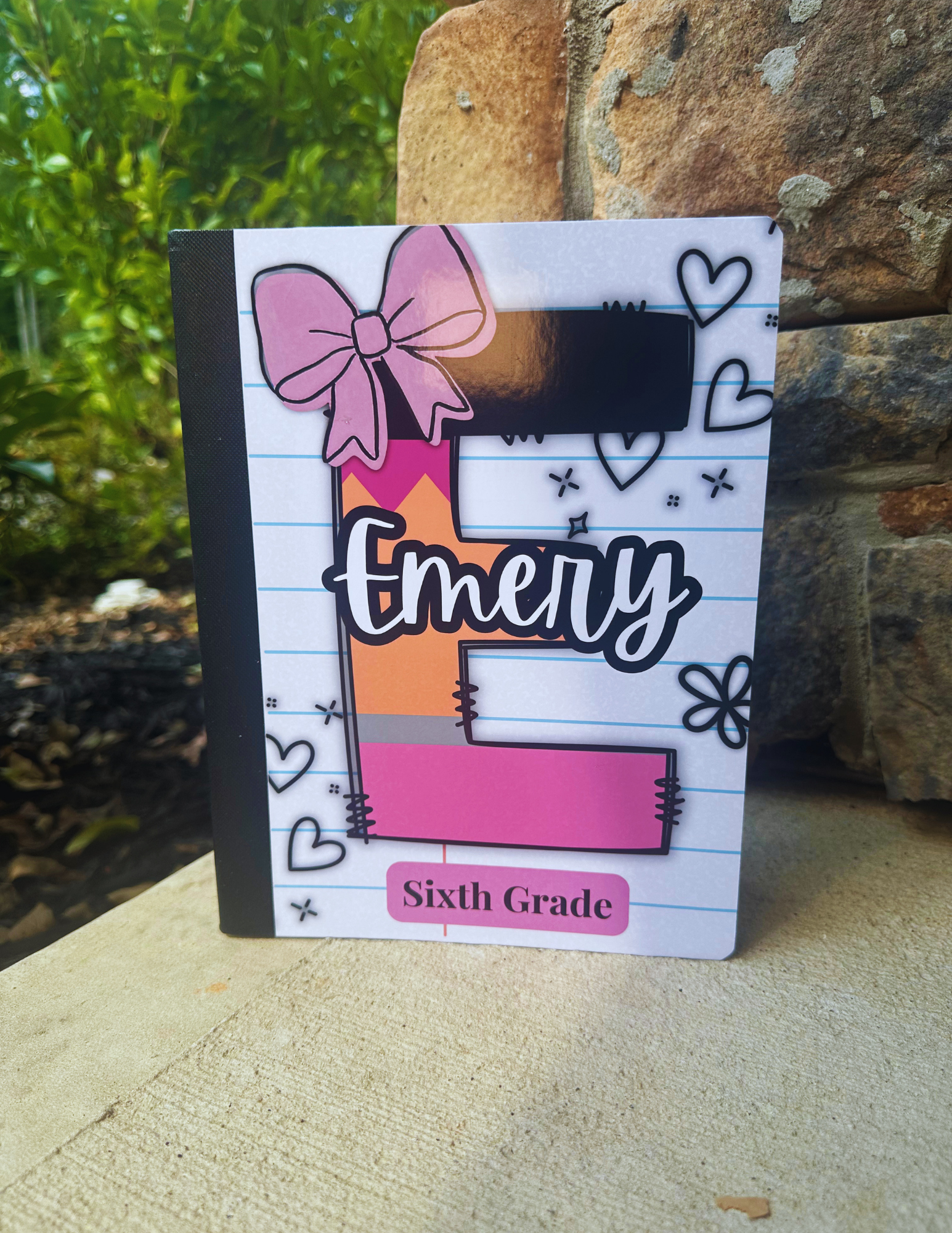 Custom Letter Design | Composition Notebooks