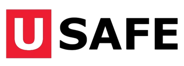 USAFE logo with a red square U and black SAFE text
