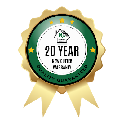 gutter warranty badge
