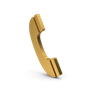 Call Eco Clean Power Washing A gold telephone receiver is sitting on a white surface.