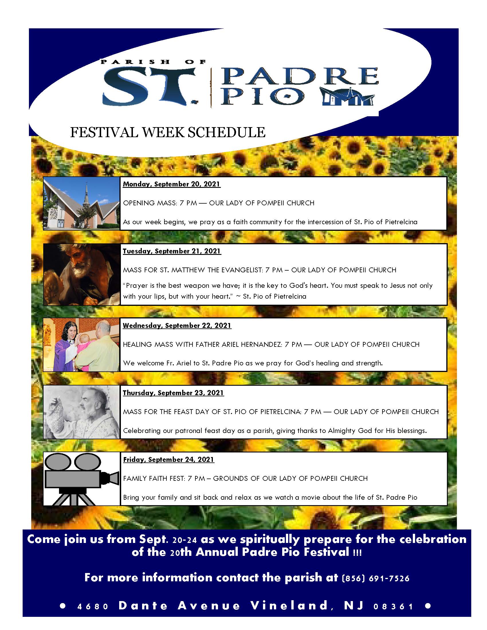 St Padre Pio Festival 2019