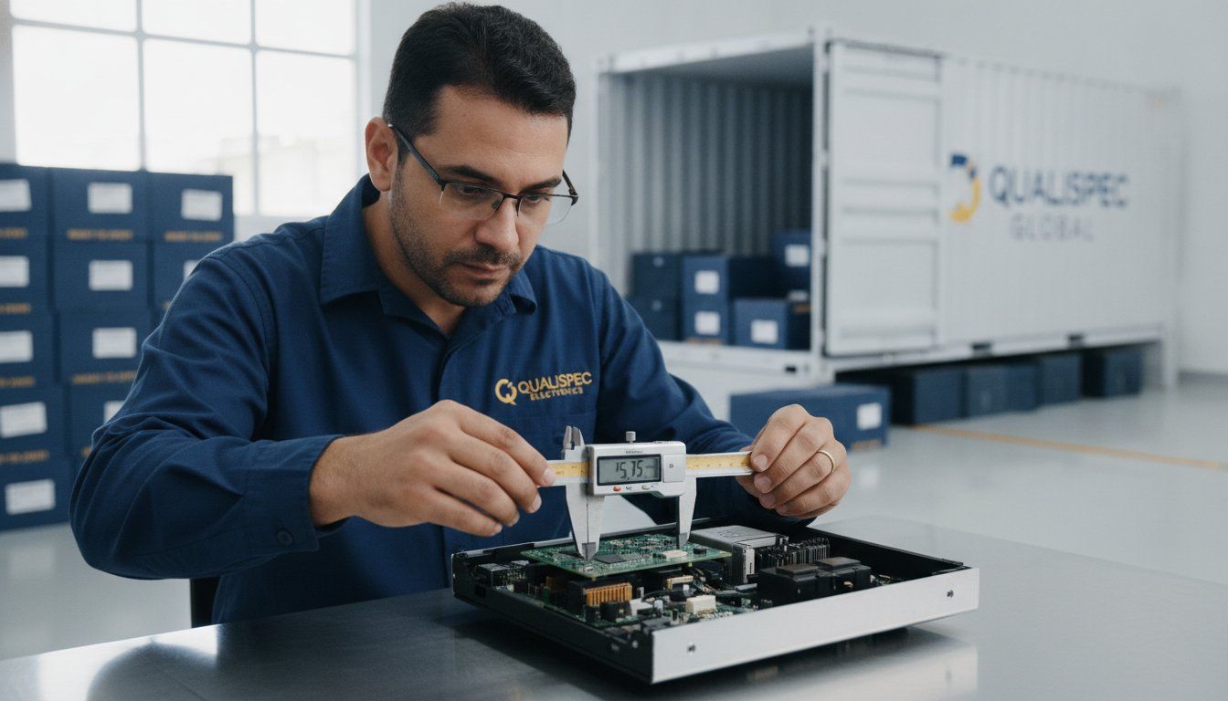 controle de qualidade antes do embarque