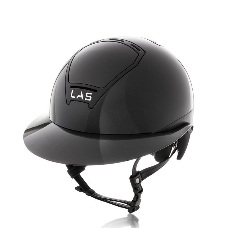 Las Helmet Opera Double LV zwart rijhelm