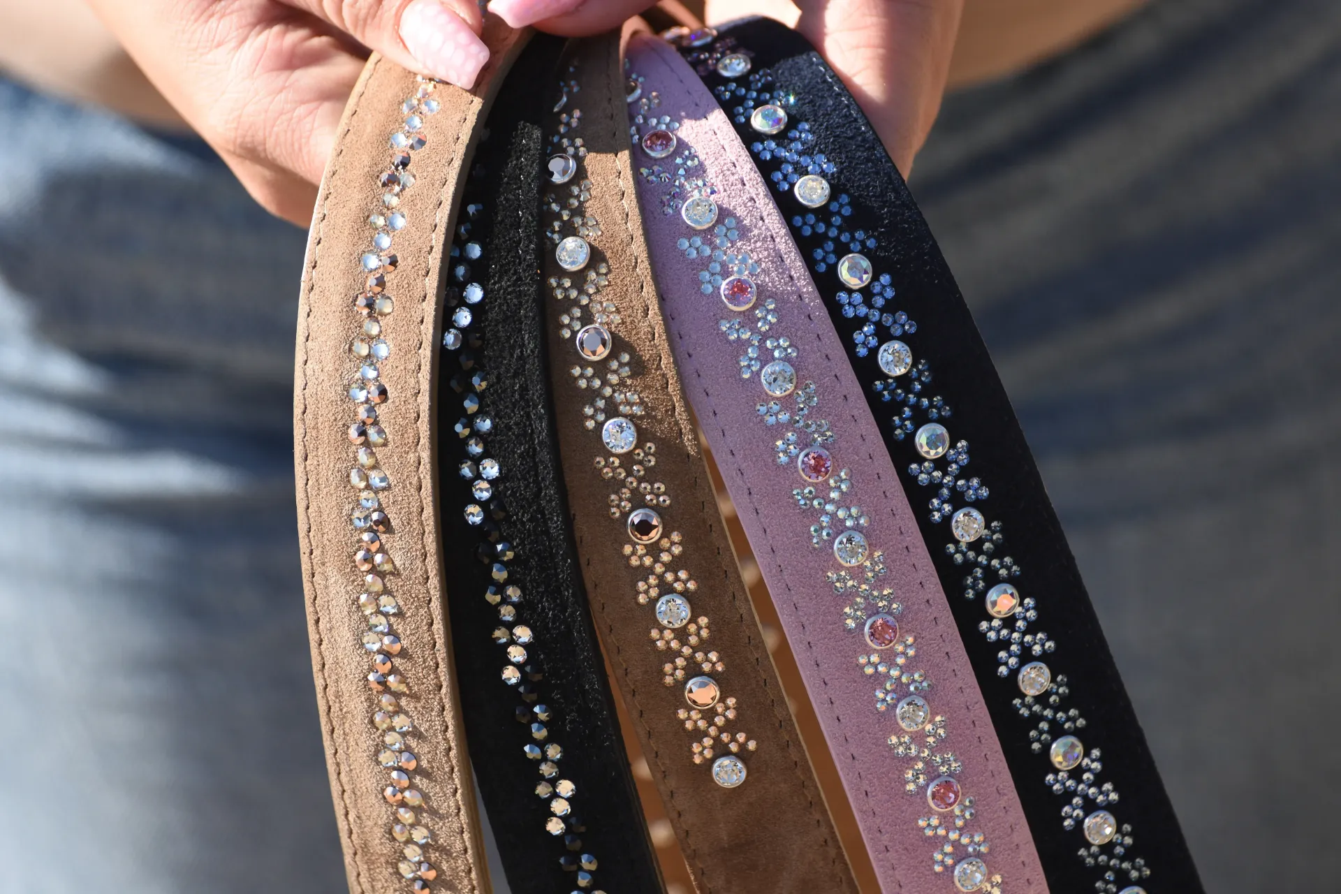Moner Swarovski paardij riem