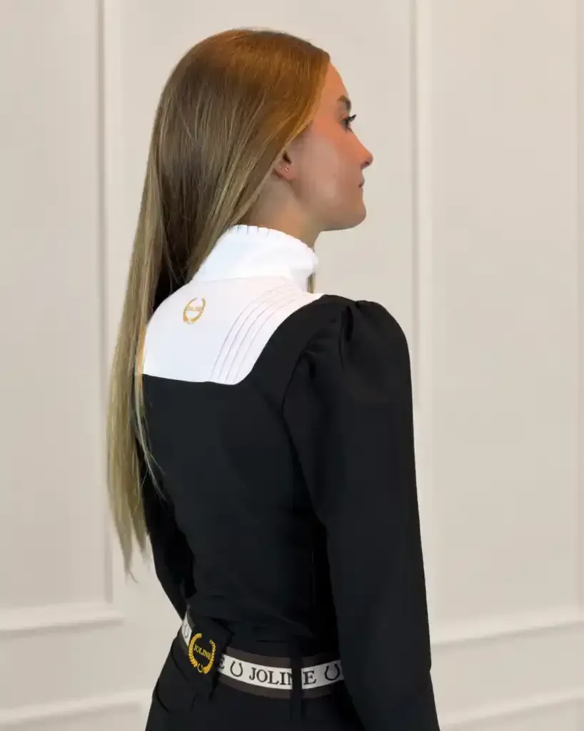 Showshirt Josephine lange mouw zwart