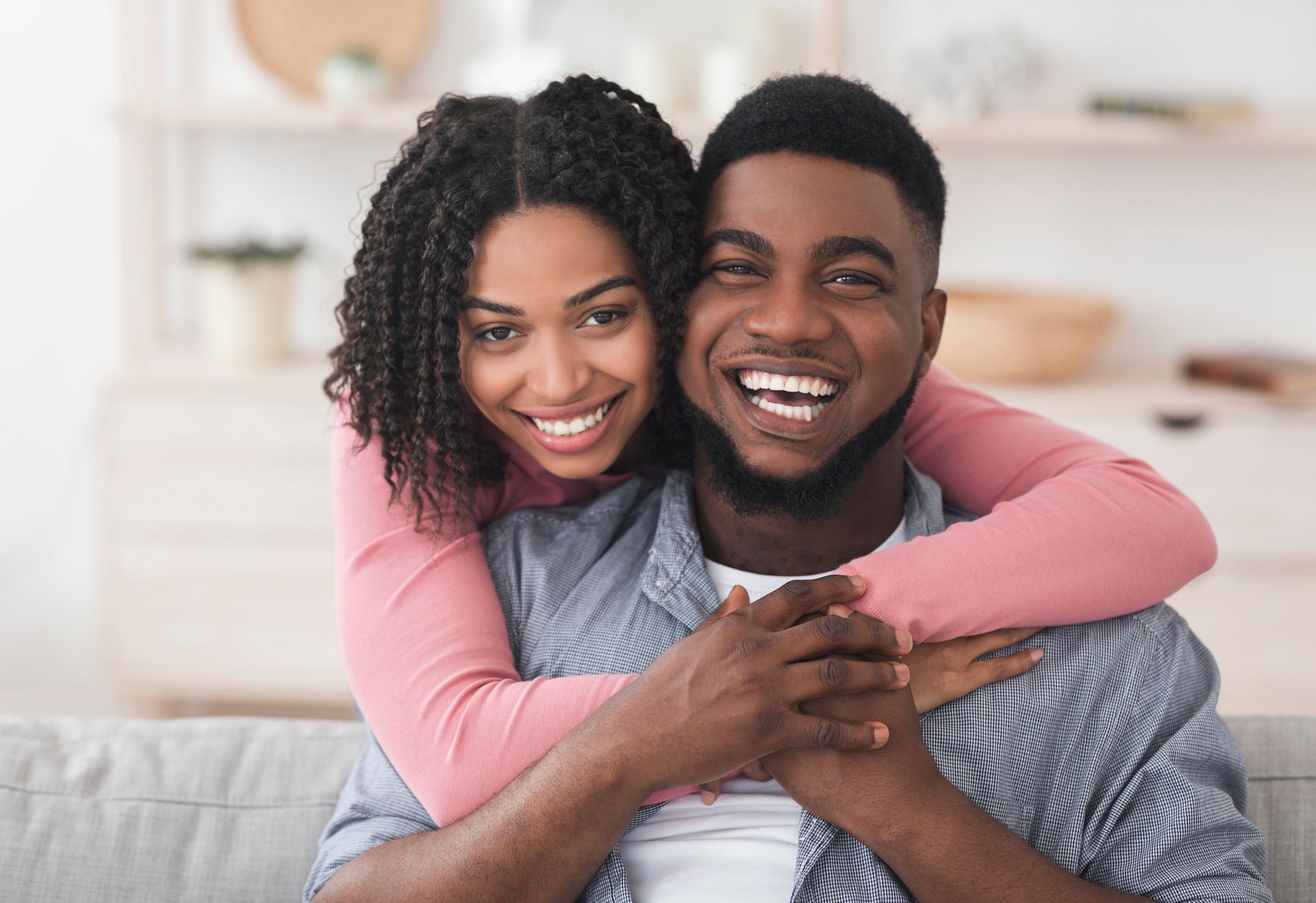 Couple Smiles and Hugs each other | adult friend finder