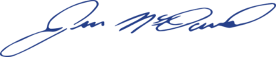 Signature: Jim McCurdy, blue ink.