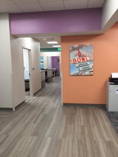 Office hallway of Broomall Pediatric Associates.