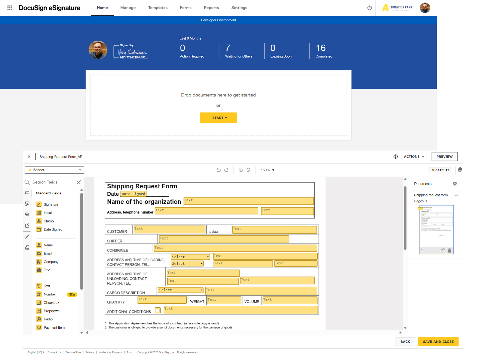 DocuSign eSignature in Szczecin: electronic and qualified signature