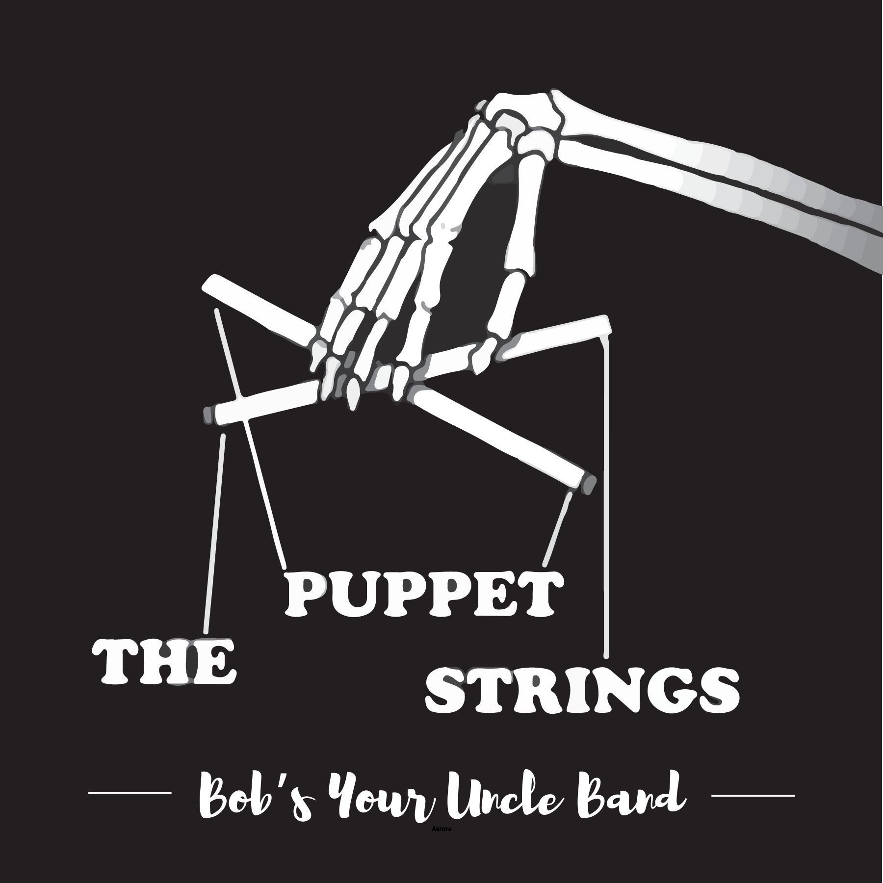 Album cover with two line drawn heads
