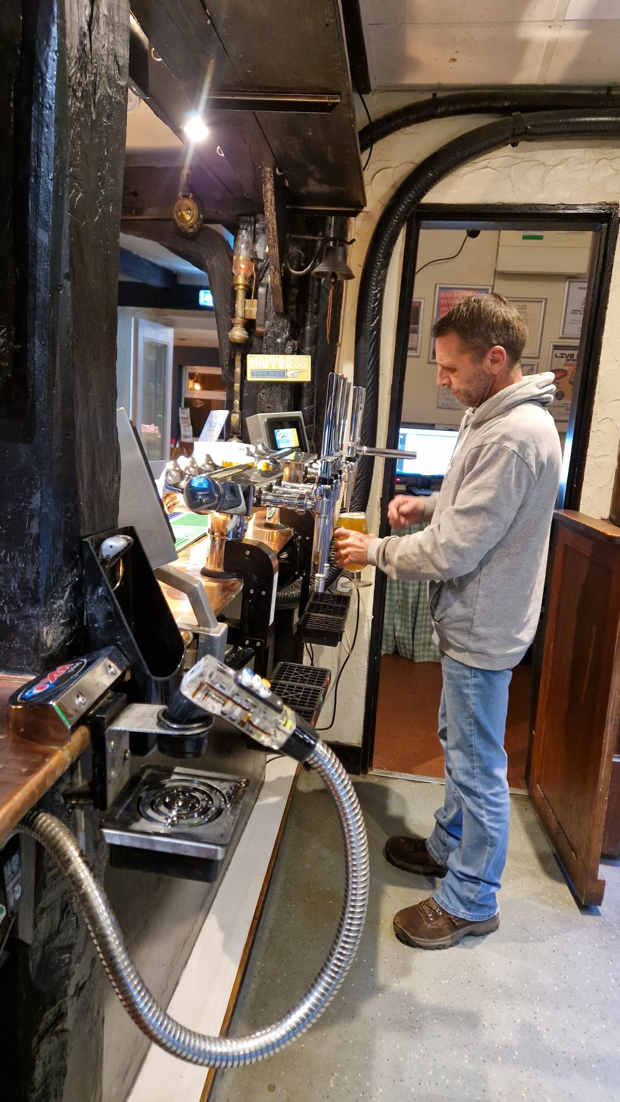 Craig self pouring