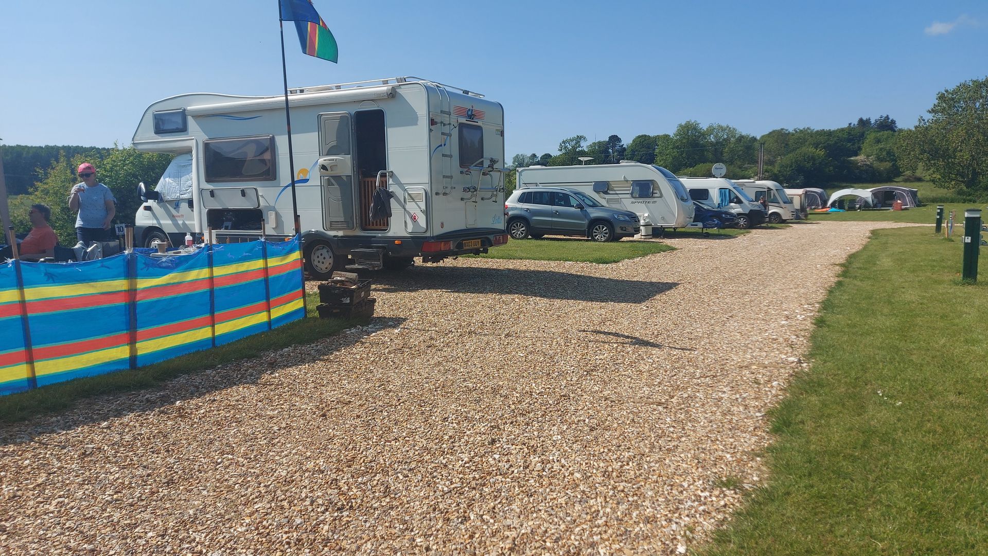 Hardstanding motorhome, caravan and campervan pitches