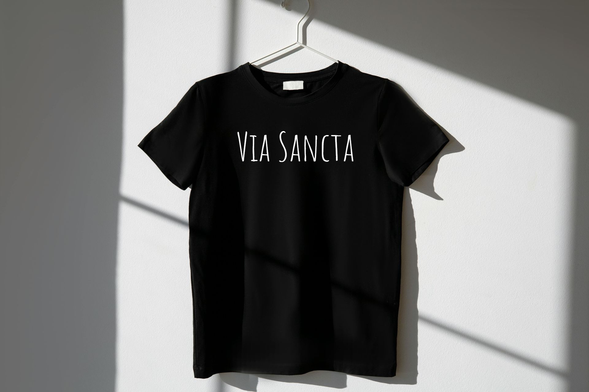 Black t-shirt with 