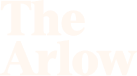 Pale orange title text reading “The Arlow” on a white background