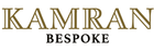 Kamiran Bespoke logo with gold serif text on a white background