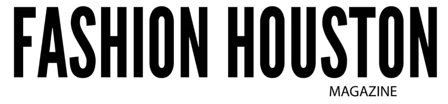 Fashion Houston Magazine logo in bold black text on a white background