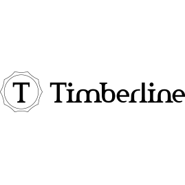 Timberline logo with a stylized T inside an outlined badge