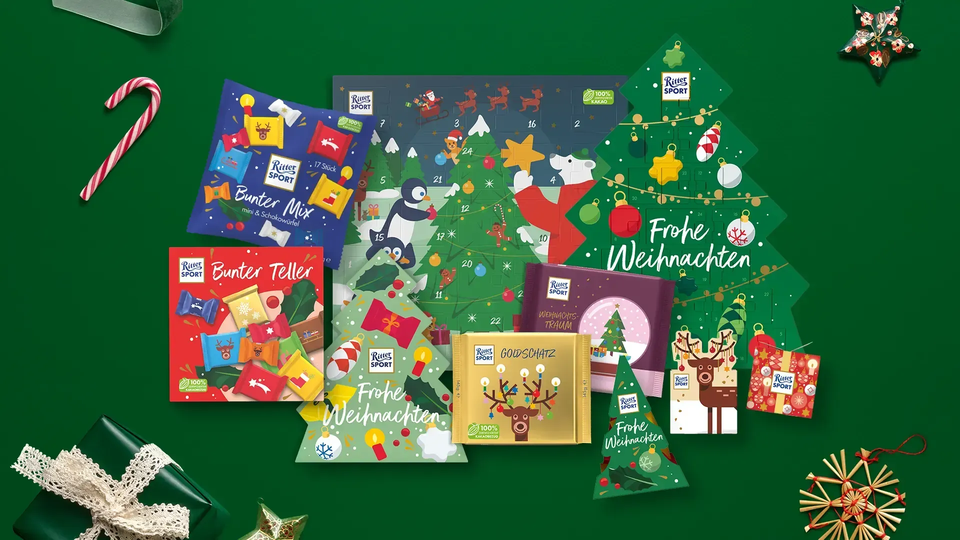 Ritter Sport Weihnachtssortiment 2026