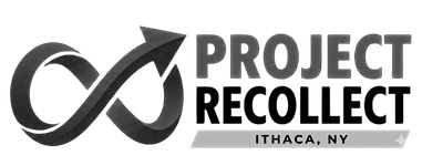 Project Recollect logo with infinity symbol and Ithaca, NY text