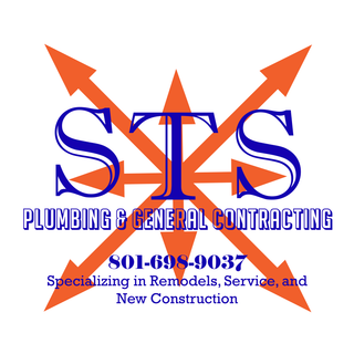 A logo for sts plumbing and general contracting