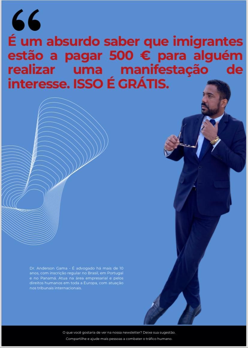 Homem de terno afirma: