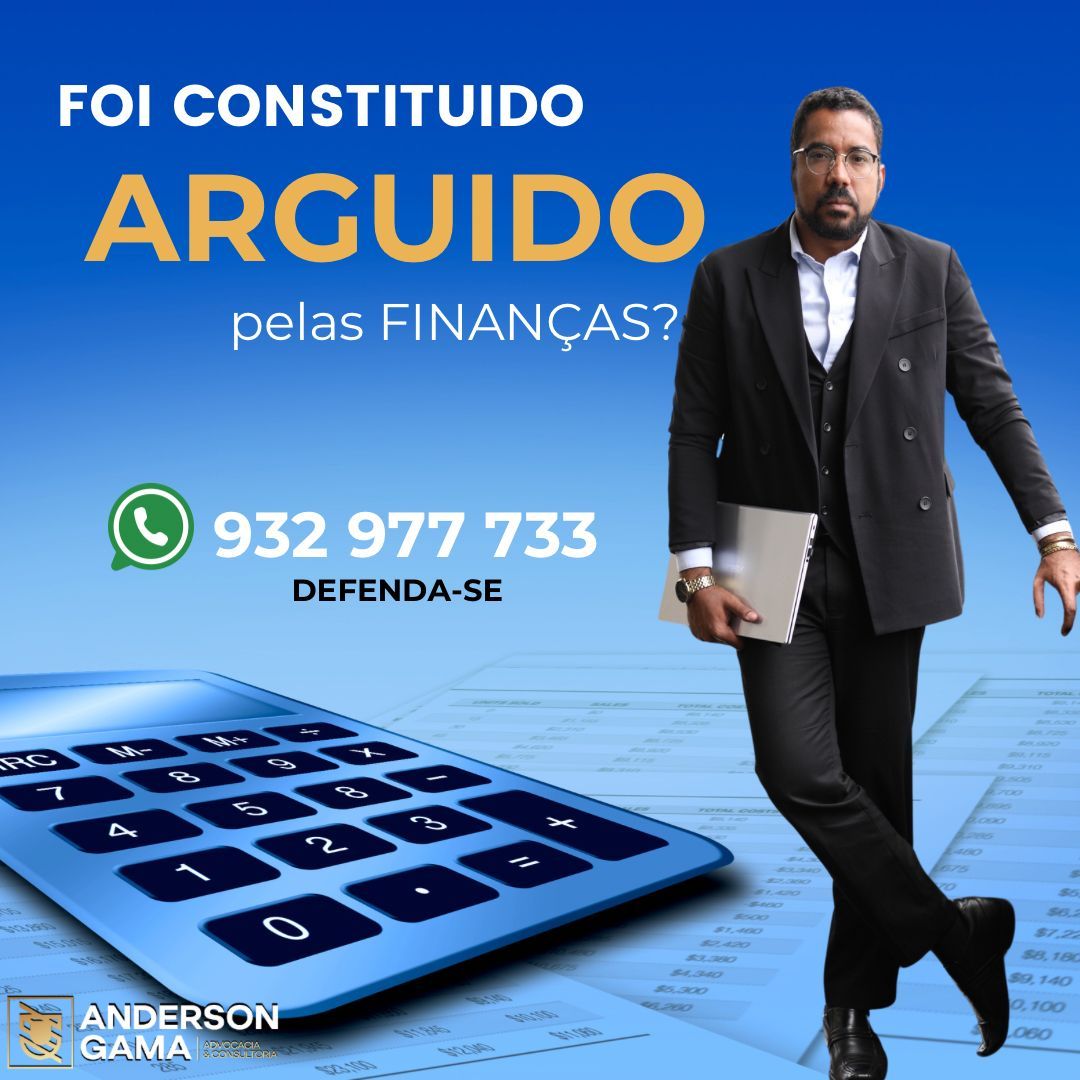 Anúncio: Advogado de terno, com imagem de calculadora. Texto: