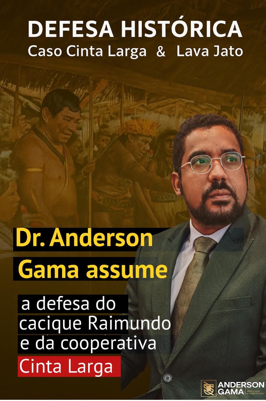 Pôster: Dr. Anderson Gama with the text 
