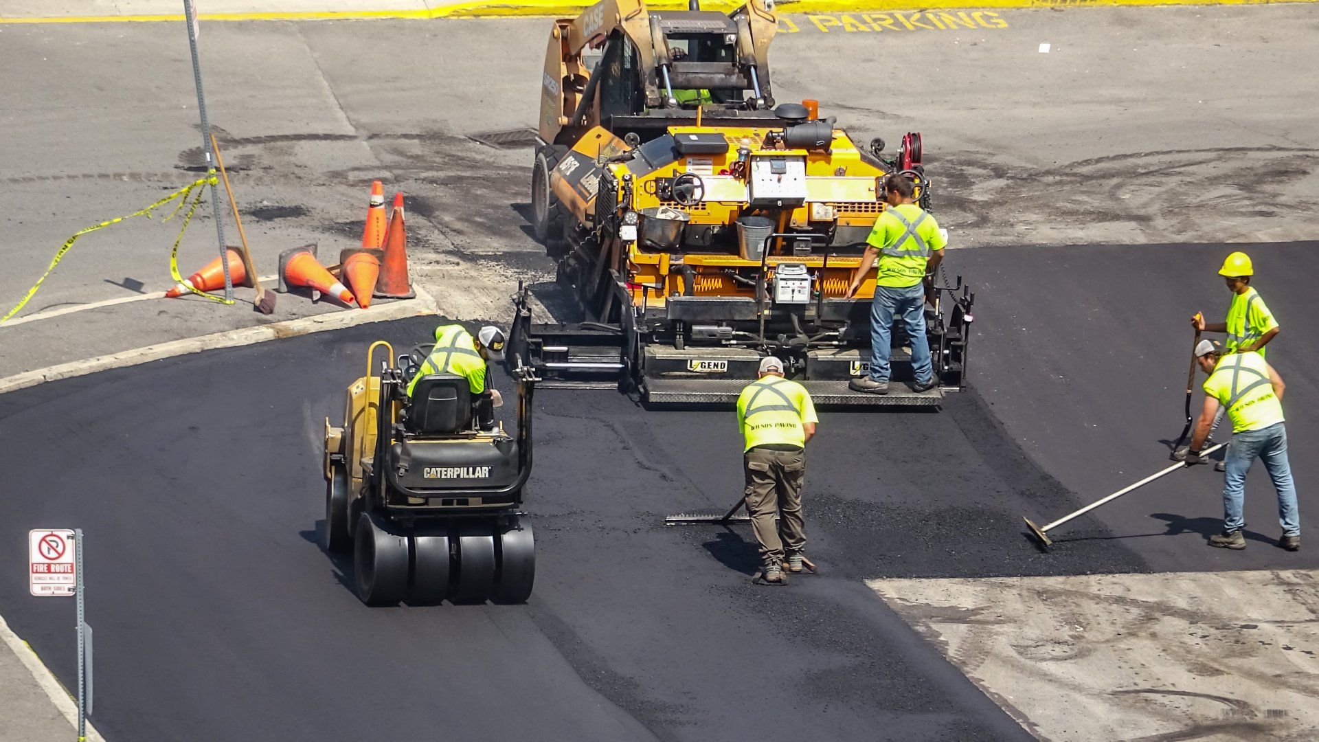 Roadway asphalt repair in Michigan