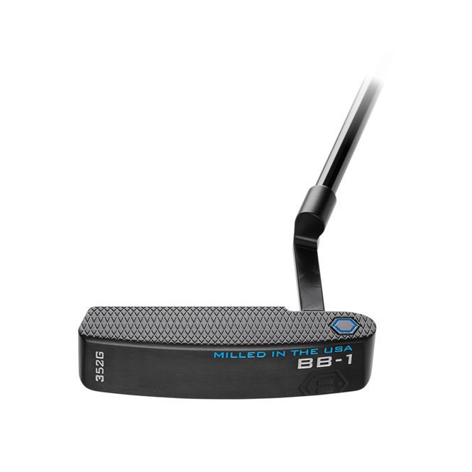 A black putter that says milled in the usa on it