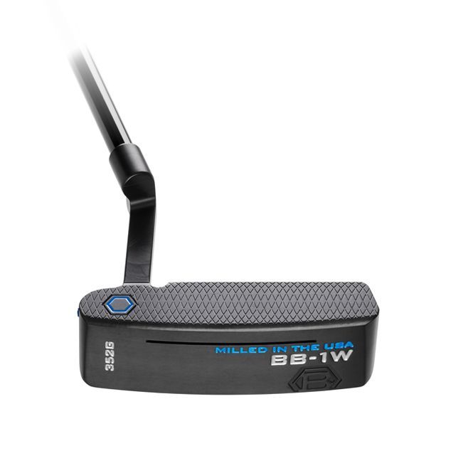 A black putter that says milled in the usa on it
