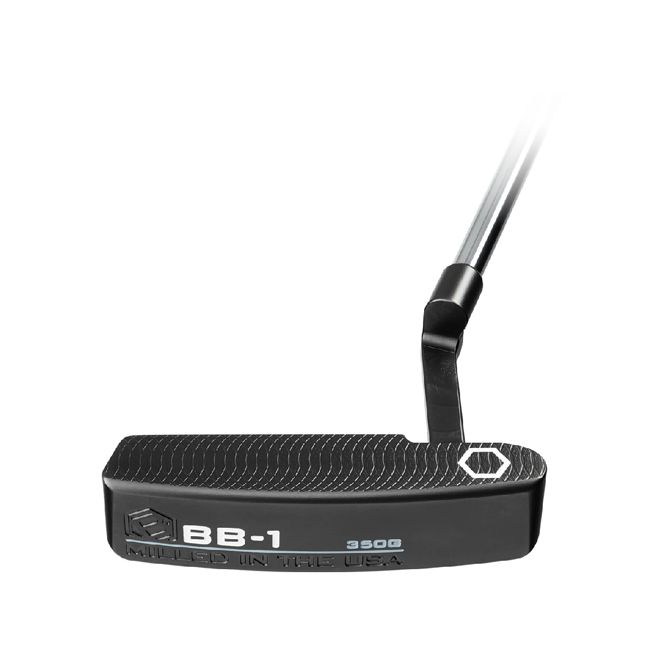 A black putter with the number bb-1 on it