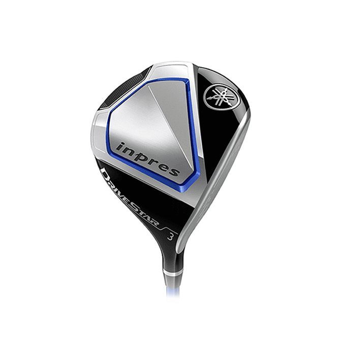 A close up of a golf club on a white background.