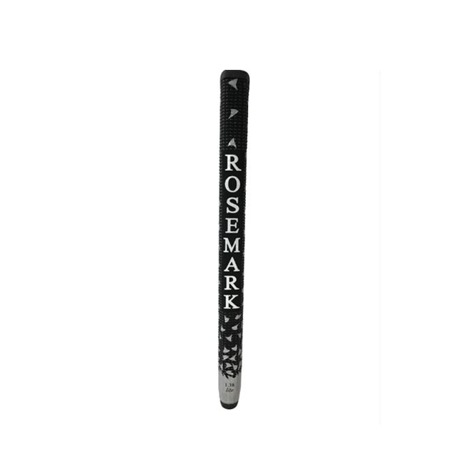 A black and white rosemark logo on a white background