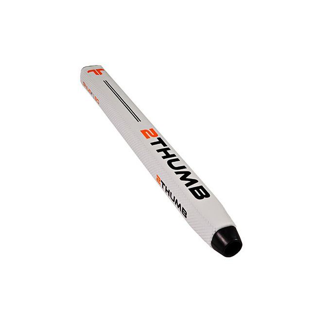 A golf putter with the word thumb on it
