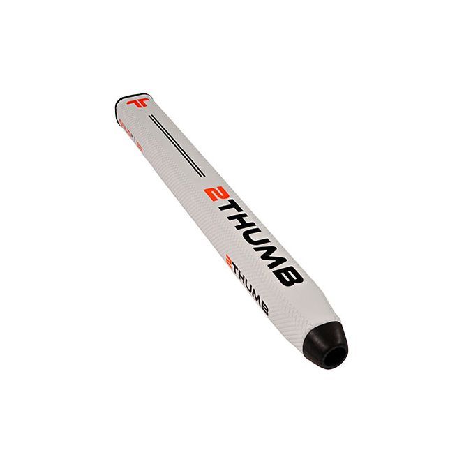 A golf putter with the word thumb on it