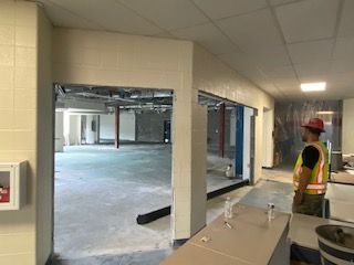 Windows, carpeting and doors are out!