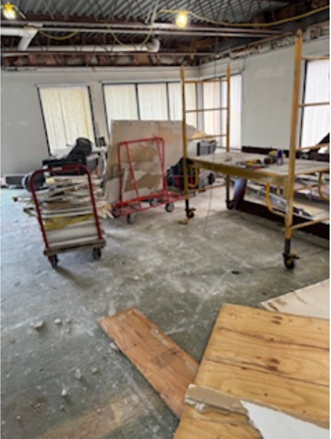 Empire Services provides interior demolition services for bank renovation.