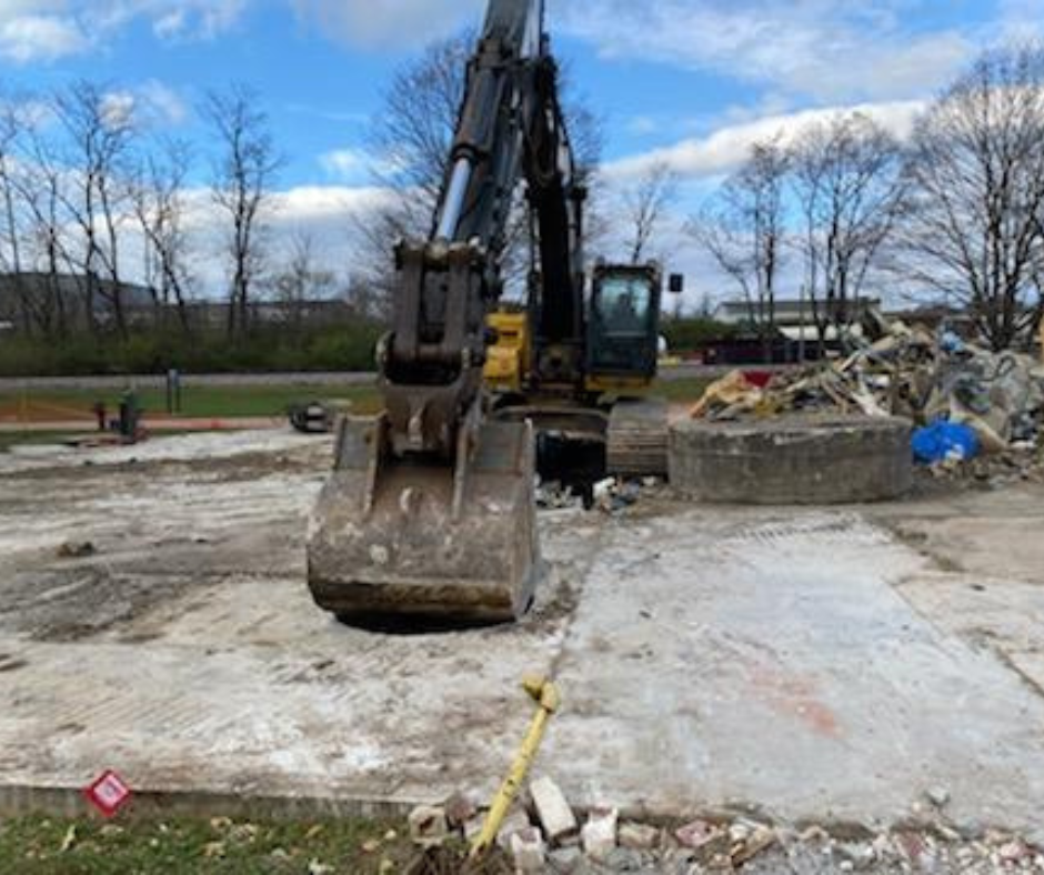 Empire Services demolished 10 silos.