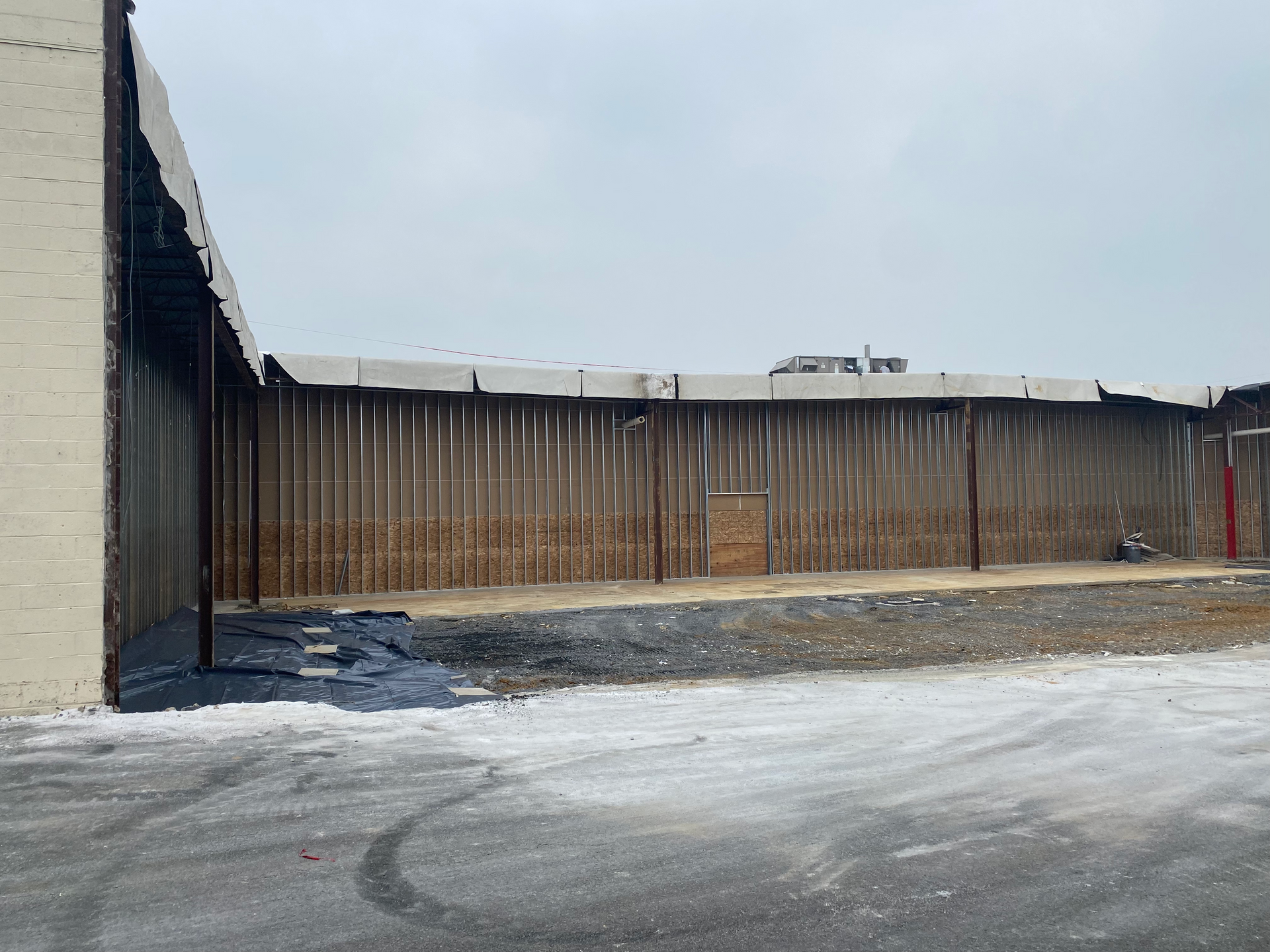A new space for drop off area.