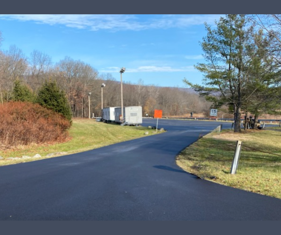 Creating walking trails in a park in Bangor, PA