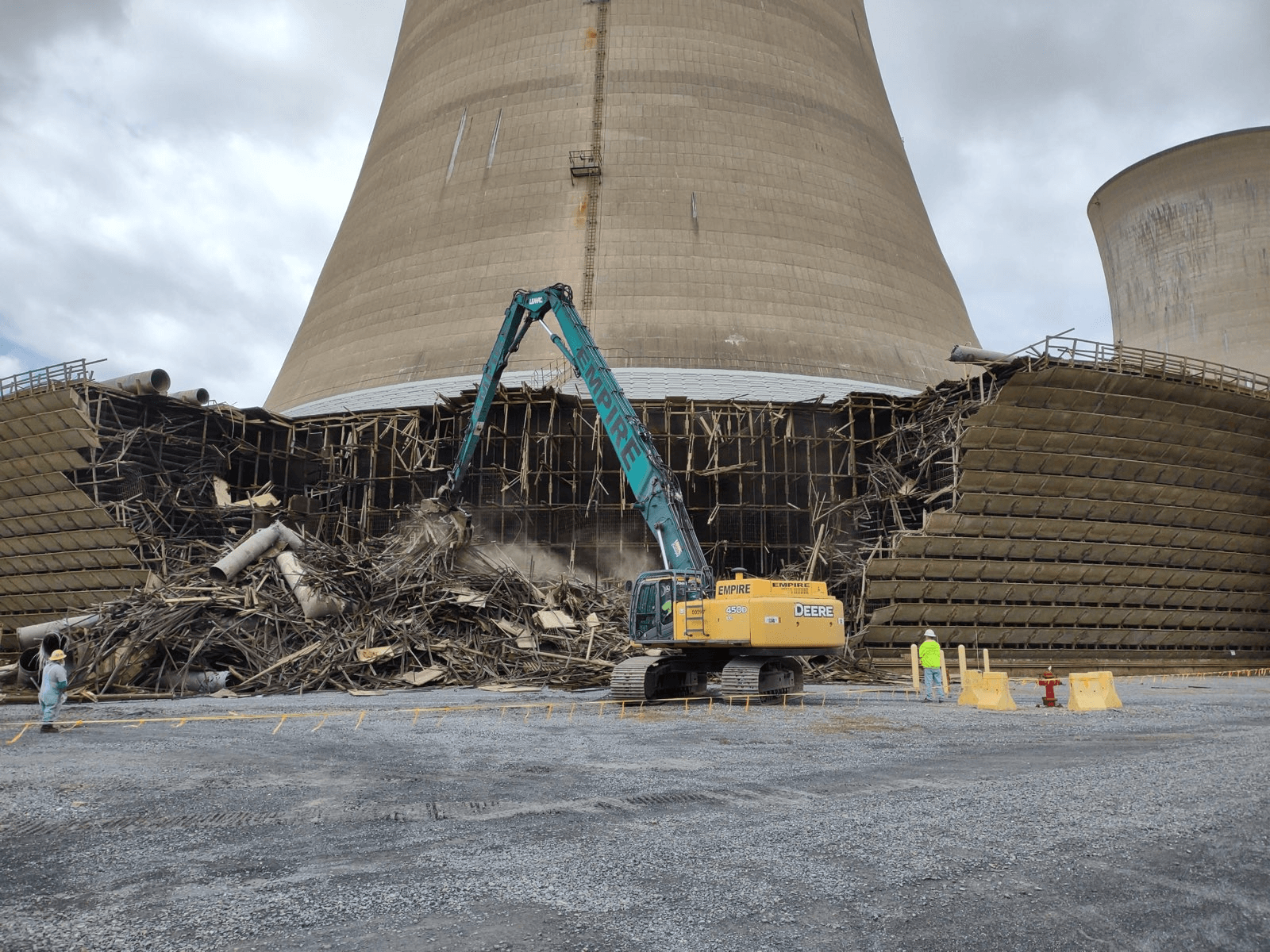 Empire Services demolition of a cooling tower.
